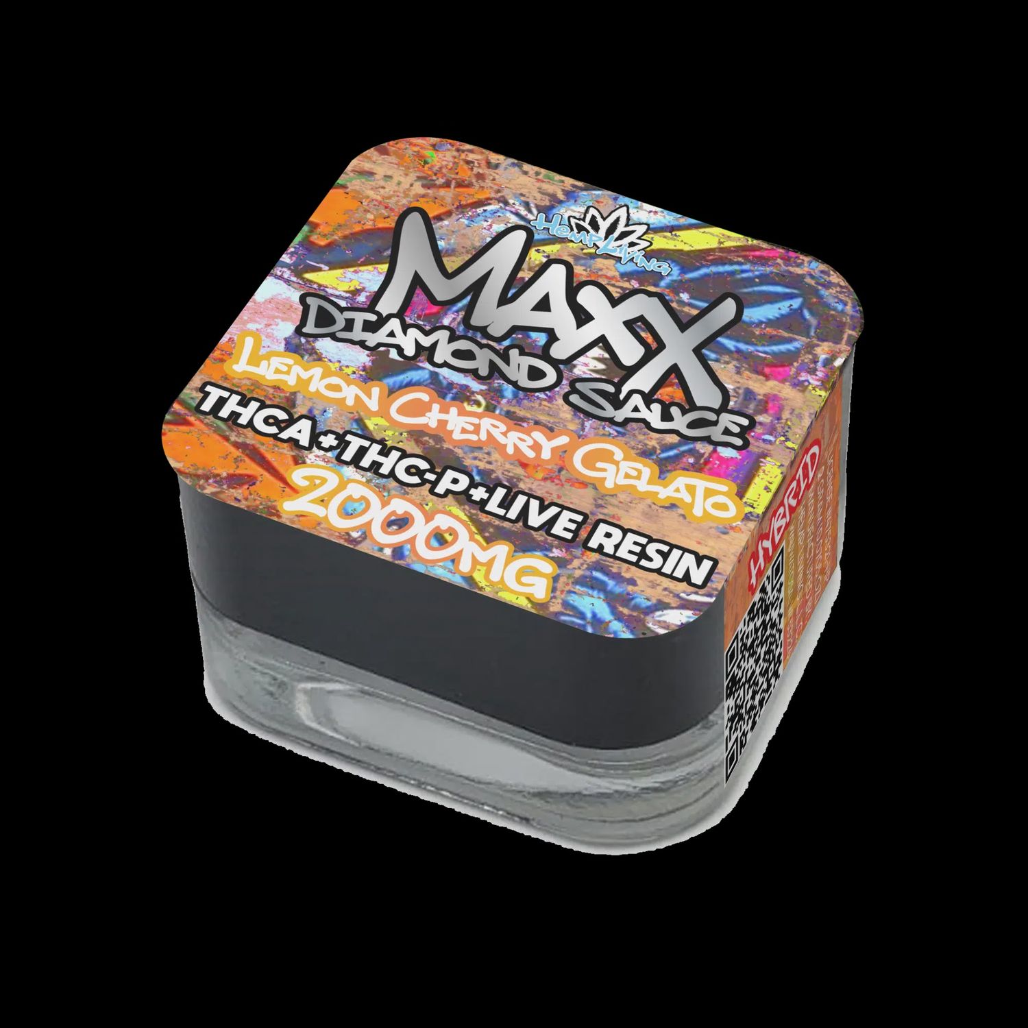 Hemp Living – Maxx – 2g Diamond Sauce w/ Live Resin – THCA + THC-P – Lemon Cherry Gela