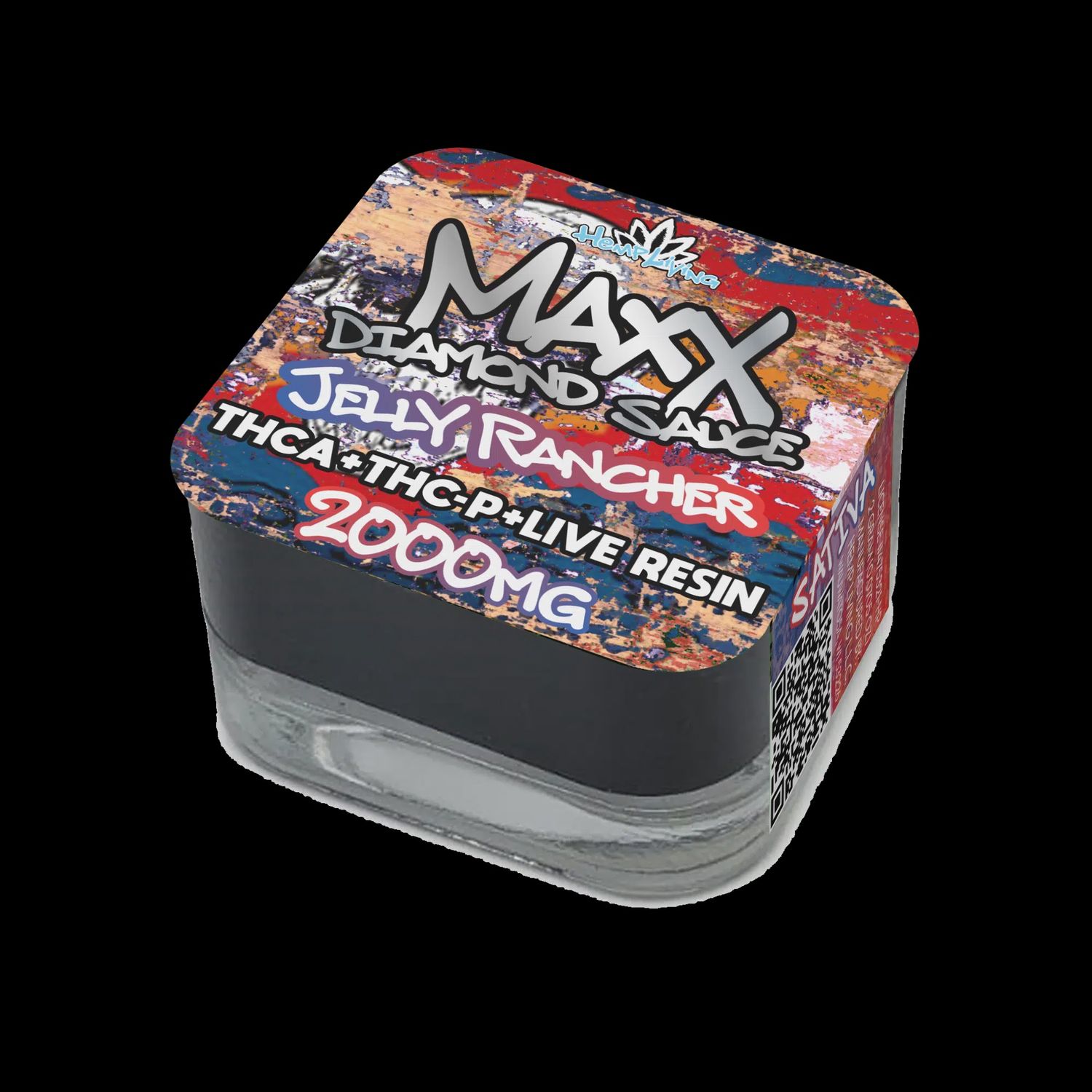 Hemp Living – Maxx – 2g Diamond Sauce w/ Live Resin – THCA + THC-P – Jelly Rancher