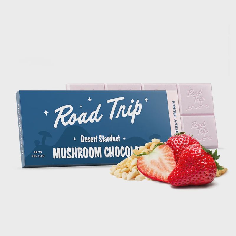 Road Trip Desert Stardust Mushroom Chocolate Bar Strawberry Crunch