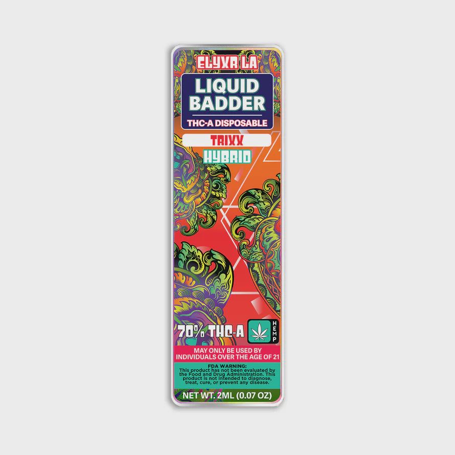Elyxr Liquid Badder 70% THC-A Disposable 2 Grams (2000mg) Trixx