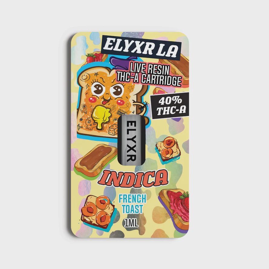 Elyxr Live Resin THC-A Cartridge 1 Gram (1000mg) French Toast