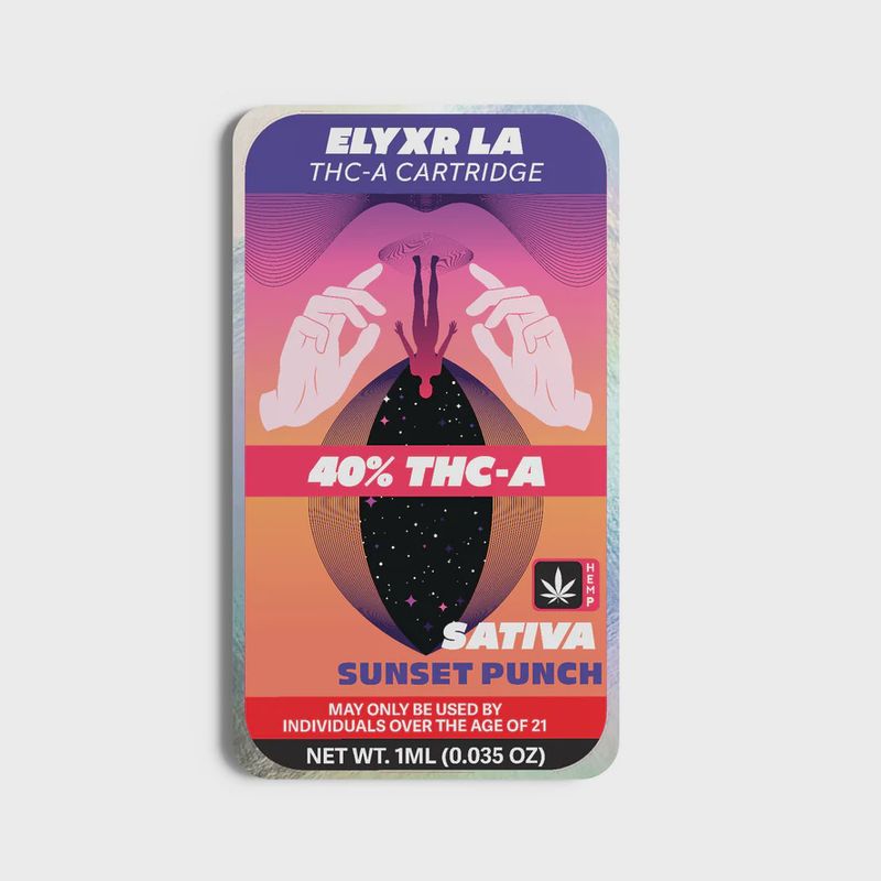 Elyxr Live Resin THC-A Cartridge 1 Gram (1000mg) Sunset Punch