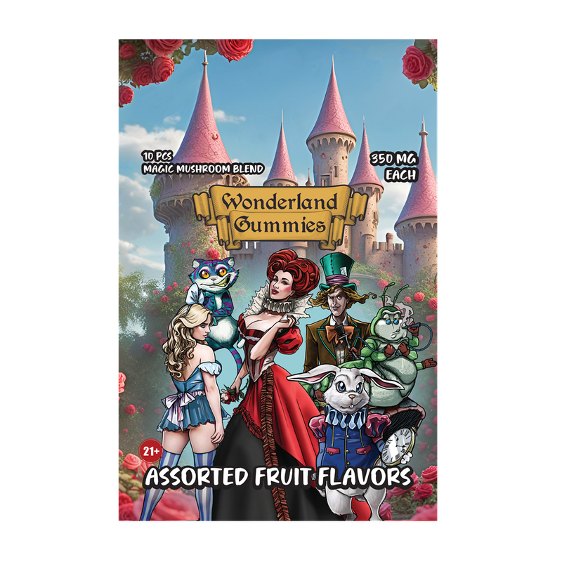 Wonderland Gummies Assorted Fruit Flavors Magic Mushroom Blend