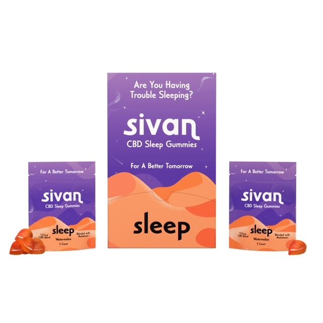 Sleep Gummies (CBD + Melatonin) by Sivan Remedies – 5ct PACK