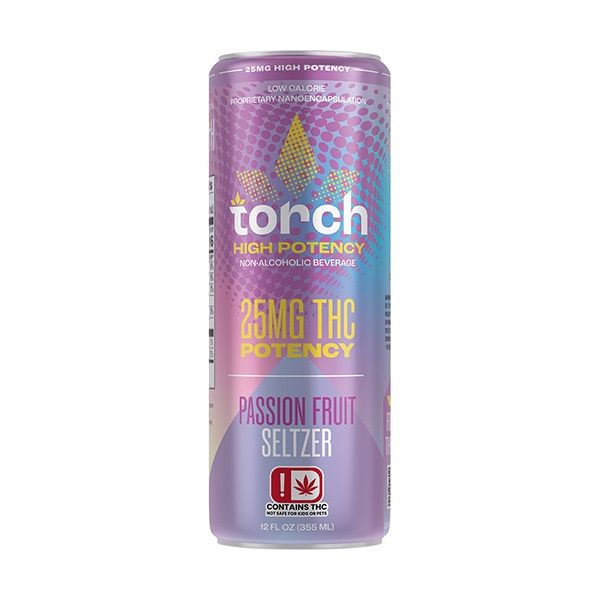 Torch High Potency THC Seltzer | (25mg) 12oz Passion Fruit