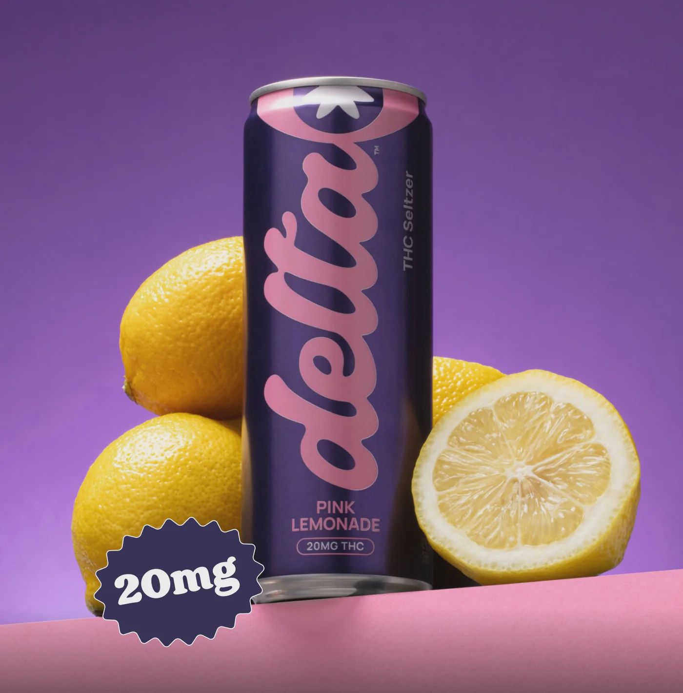 Drink Delta 20MG – PINK LEMONADE Seltzer