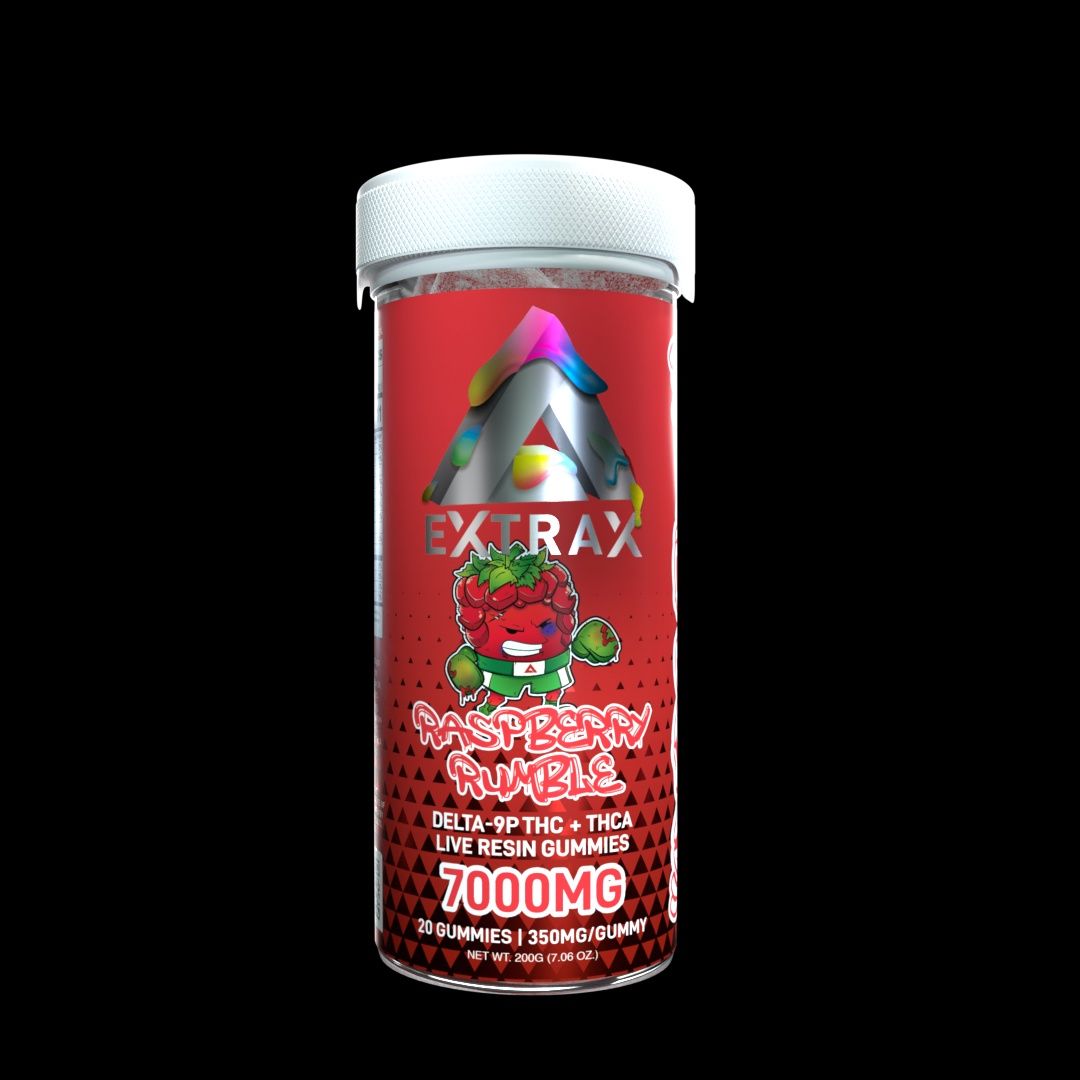 THCa 7000mg Gummies | Adios Blend Raspberry Rumble