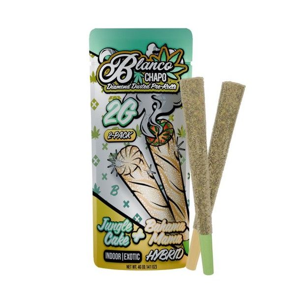 Chapo Blanco Diamond Dusted Duo THCA Pre Rolls 2G x 2G