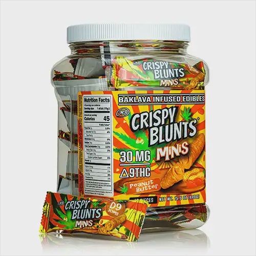 Crispy Blunts Minis - 30mg Each Peanut Butter