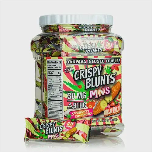 Crispy Blunts Minis - 30mg Each Strawberry Cheesecake