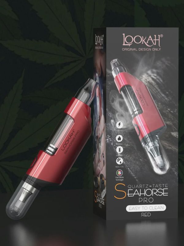 LOOKAH Seahorse Pro  Best Electric Nectar Collector Wax pen &amp; Dab Pen Red