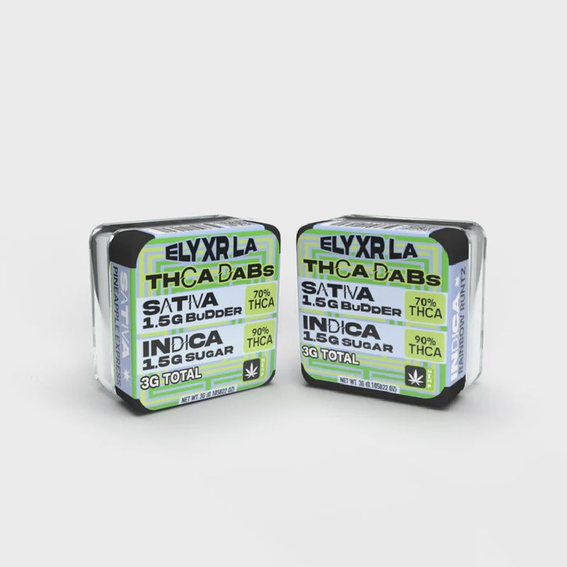 THC-A Sugar &amp; Budder Combo Dabs (3000mg) Pineapple Express \ Rainbow Runtz