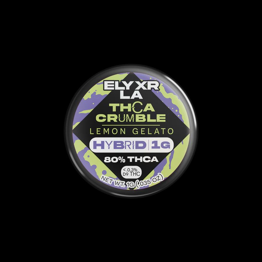 80% THC-A Full Spectrum Live Resin Dabs (Crumble) Lemon Gelato