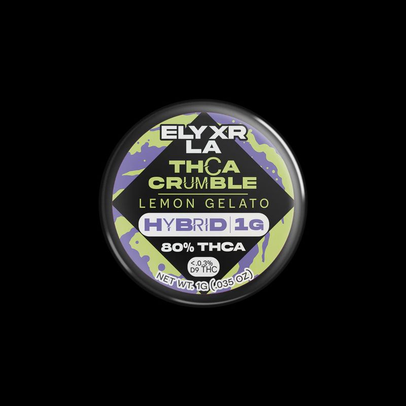 80% THC-A Full Spectrum Live Resin Dabs (Crumble) Lemon Gelato