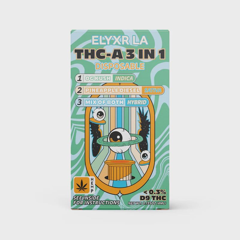 Elyxr THC-A 3-in-1 Disposable 4 Grams (4000mg)2