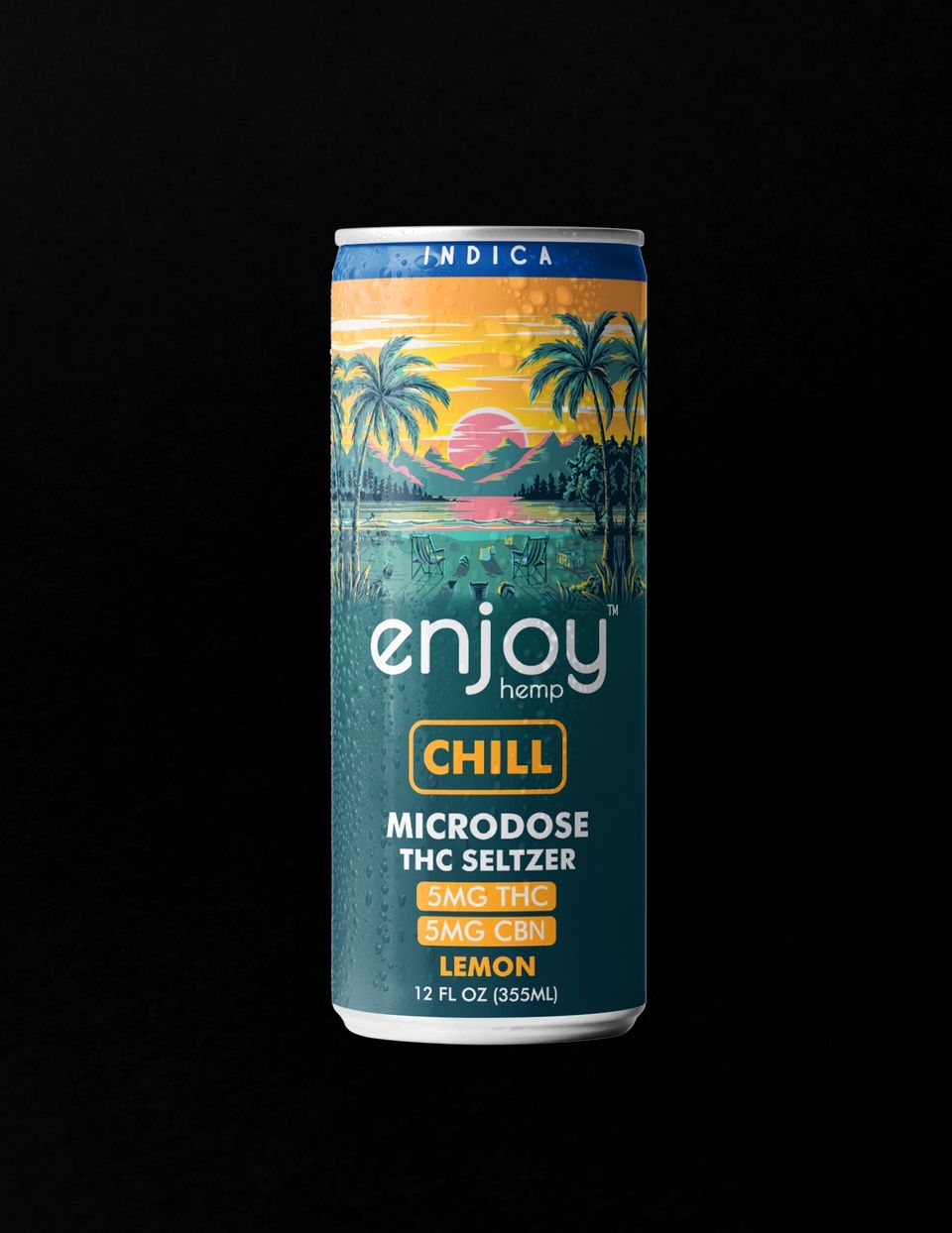 5mg THC + 5mg CBN Lemon Seltzer for Chill (Indica) | Microdose