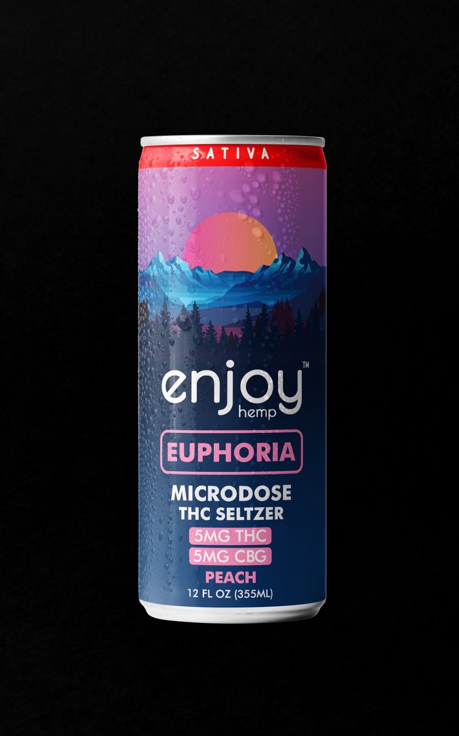 5mg THC + 5mg CBG Peach Seltzer for Euphoria (Sativa) | Microdose