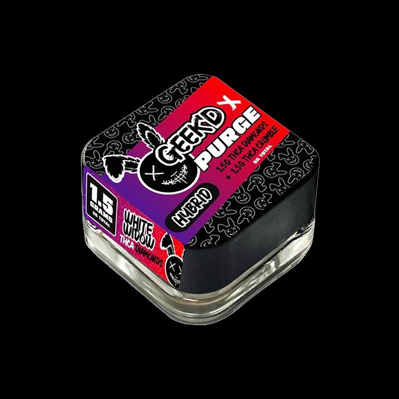 GEEK’D x PURGE – THC-A DIAMONDS + CRUMBLE – 3-GRAMS