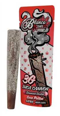 Chapo Blanco THC-A Cannon Diamond Dusted Blunt - 3g Love Potion