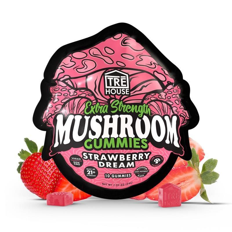 Strawberry Dream Magic Mushroom Gummies Extra Strength