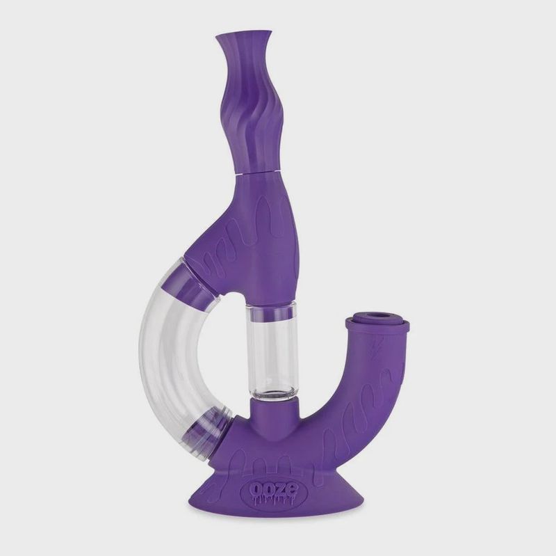 Ooze Echo Silicone Water Pipe Purple