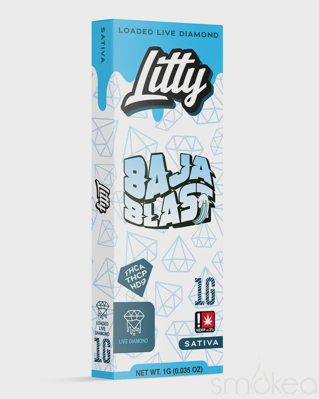 Litty Live Diamond THCA/THCP/HD9 Disposables 1G, Strain: Baja