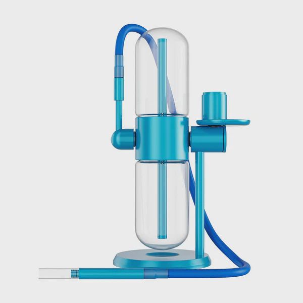 Bull Gravity Bong / Hookah Glass Rotating Gravity Bong, Color: Blue