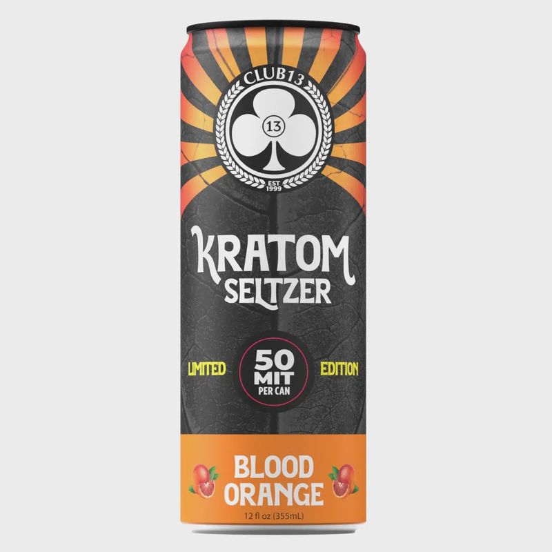 75 MIT Blood Orange Kratom Seltzer