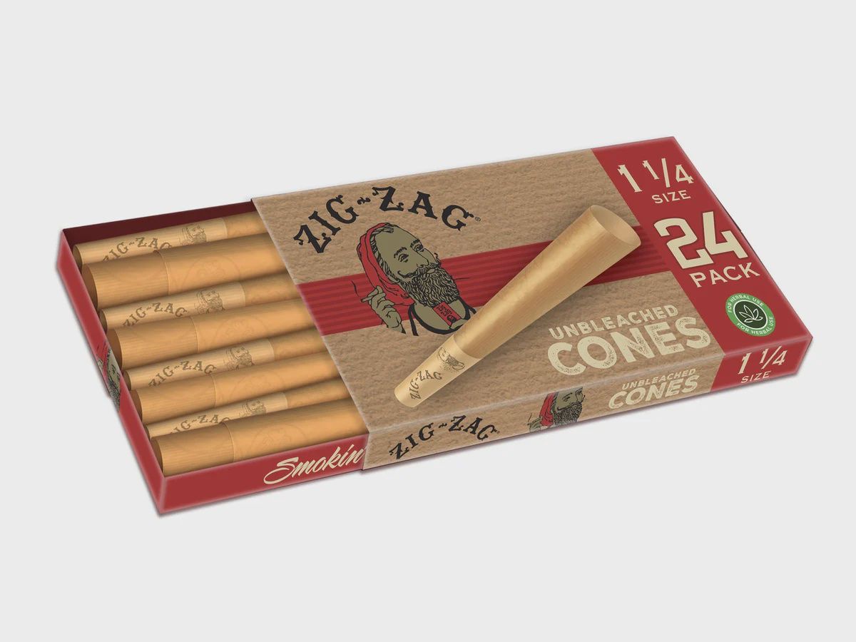 Zig zag cone 1 1\4 unbleached