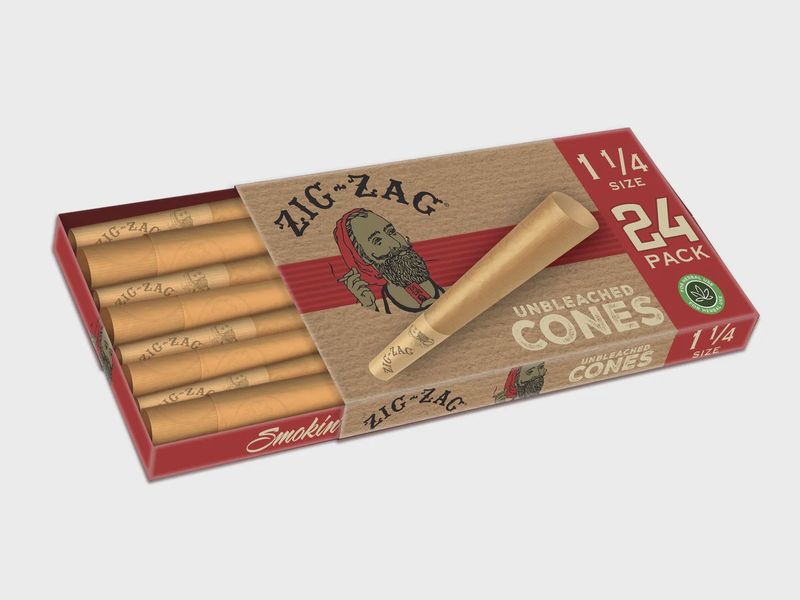 Zig zag cone 1 1\4 unbleached