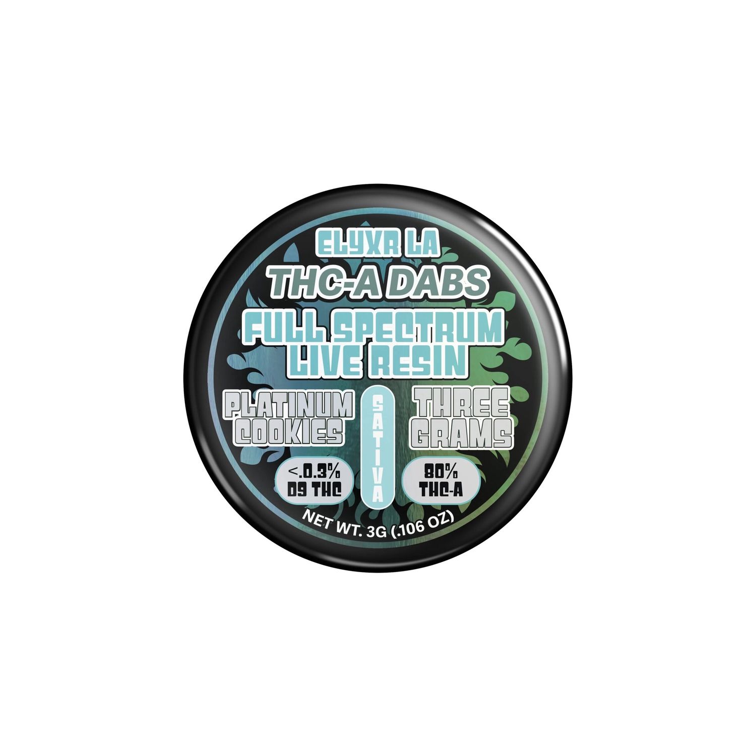 Elyxr 80% THC-A Full Spectrum Live Resin Dabs (Badder), Strain: Platnium Cookies
