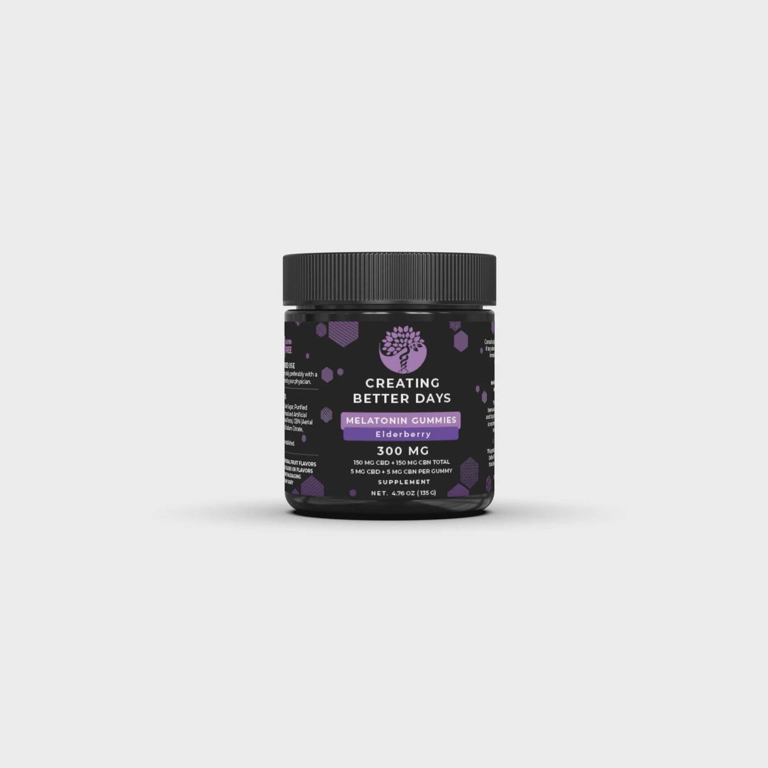 Elderberry Melatonin CBD + CBN Gummies 300 MG