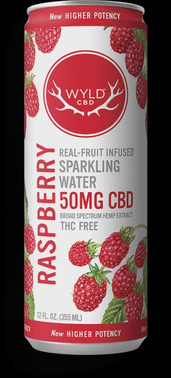 Wyld Raspberry Sparkling CBD Water