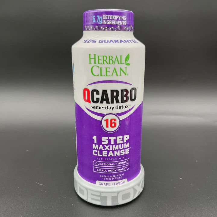 Q Carbo 16oz 1 Step Maximum Cleanse Detox, FLAVOR: Grape