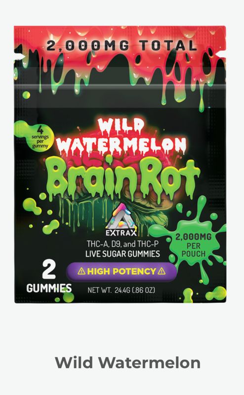 THCa Live Sugar BrainRot Gummies – 2,000mg