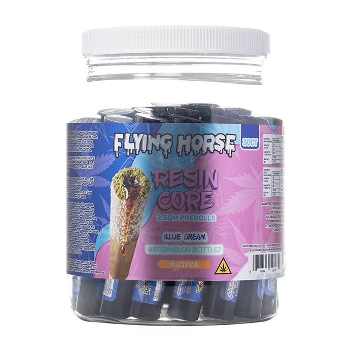 Flying horse resin core pre roll, Strain: Blue dream