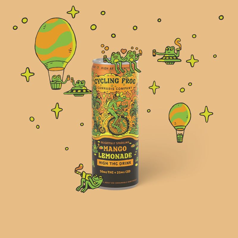 Cycling Frong mango lemonade