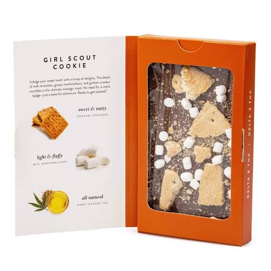 Cannabis Confections Chocolate Bar mini girl scout cookies