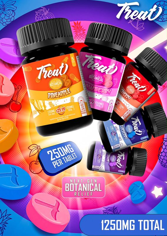 Treat botanicals 250Mg tabs