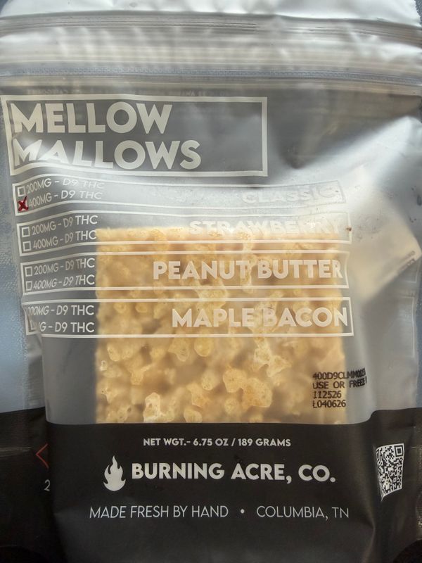 Burning acres baked goods