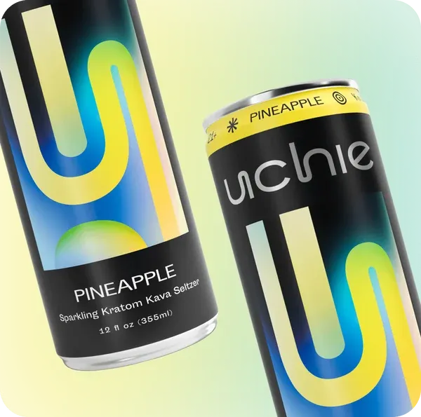 Uchi kratom Kava Seltzer, FLAVOR: Pineapple Kratom \ Kava Seltzer