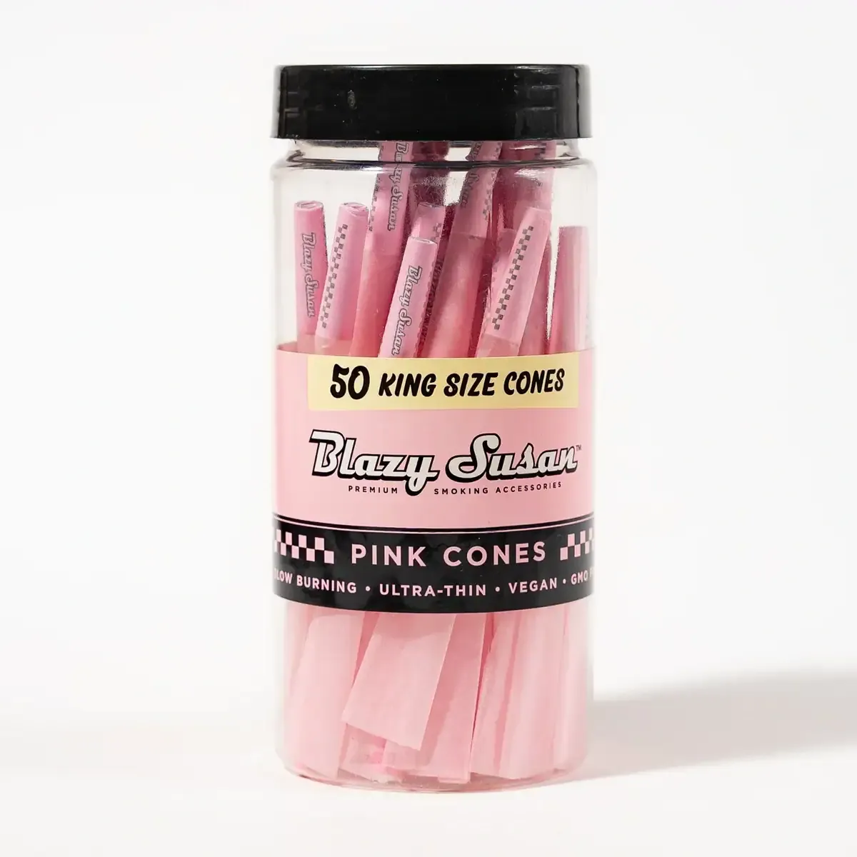 Blazy susan Pink Pre Rolled Cones Jar