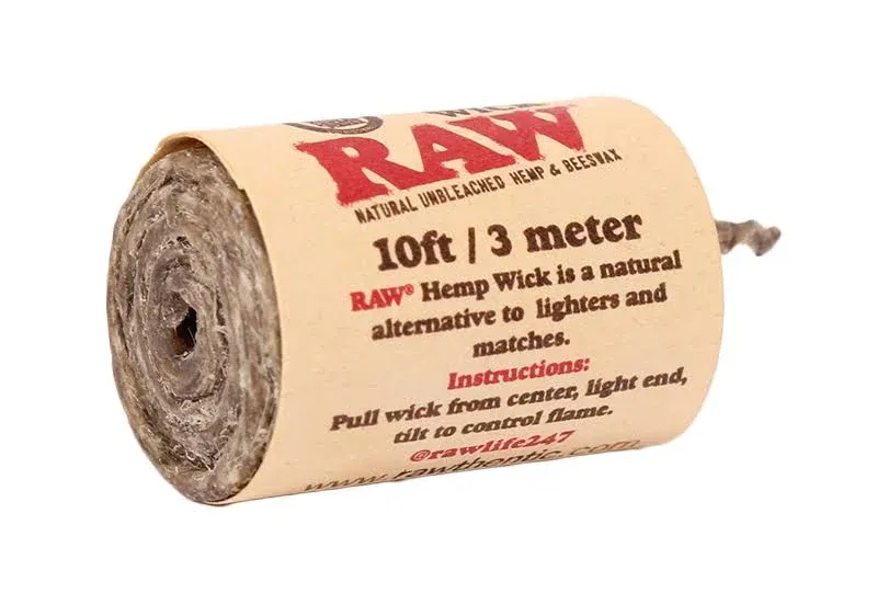 Raw hemp wick 10Ft