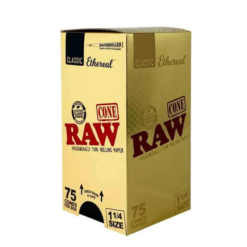 RAW Ethereal 1 1/4 Size Cones (75/Box)