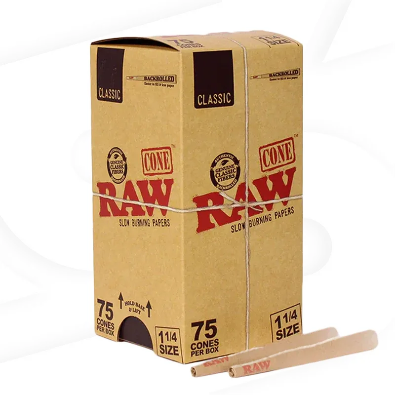Raw Cones Classic 1 1/4 - 75 Count
