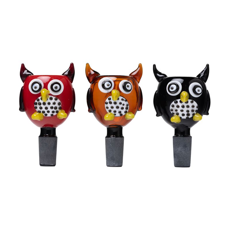 14mm owl animal bowl  3pk