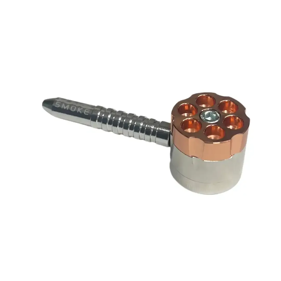 Hunks Smoke Revolver Hand Pipe + Grinder