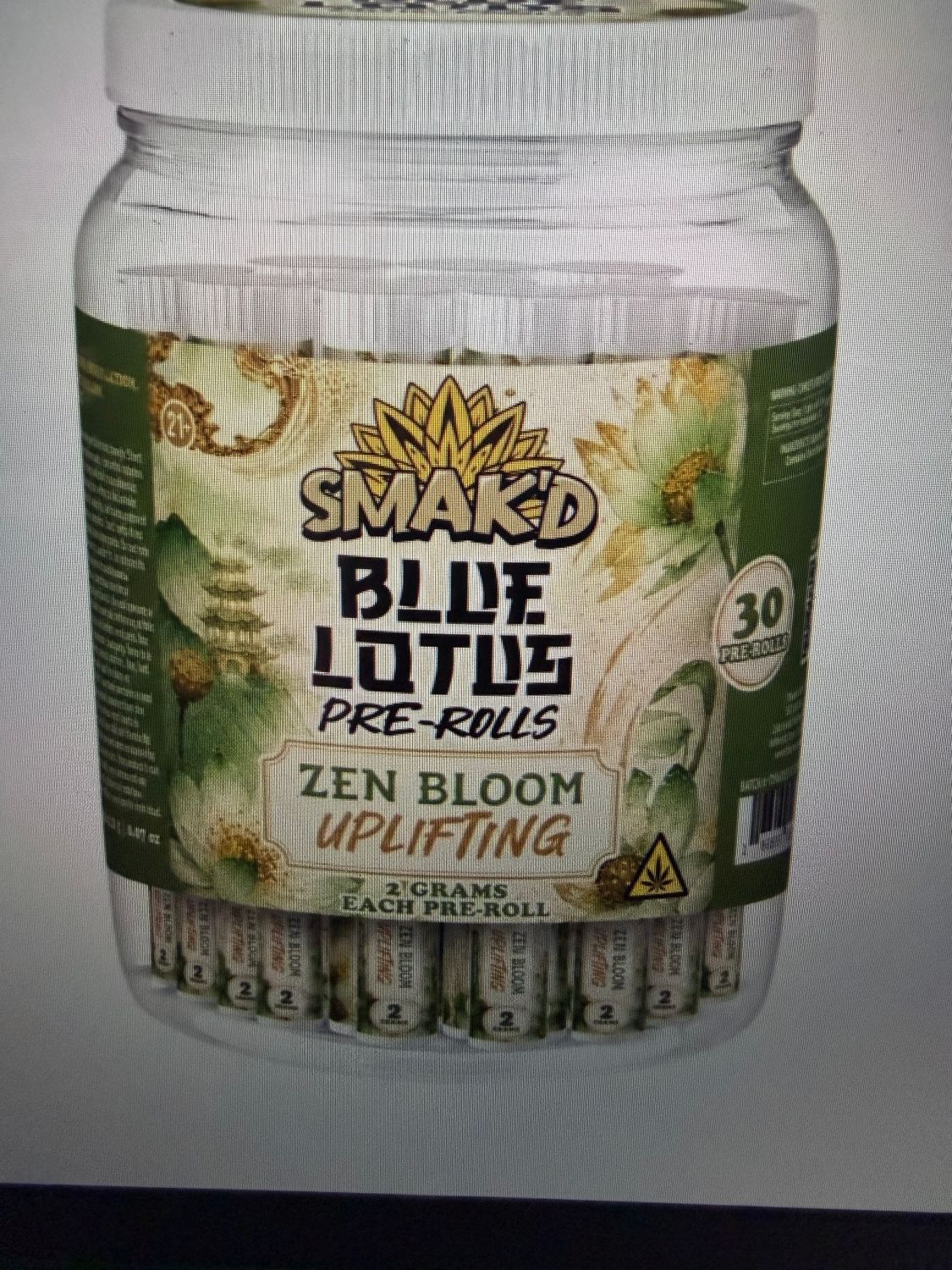 Smak'd blue lotus pre-roll