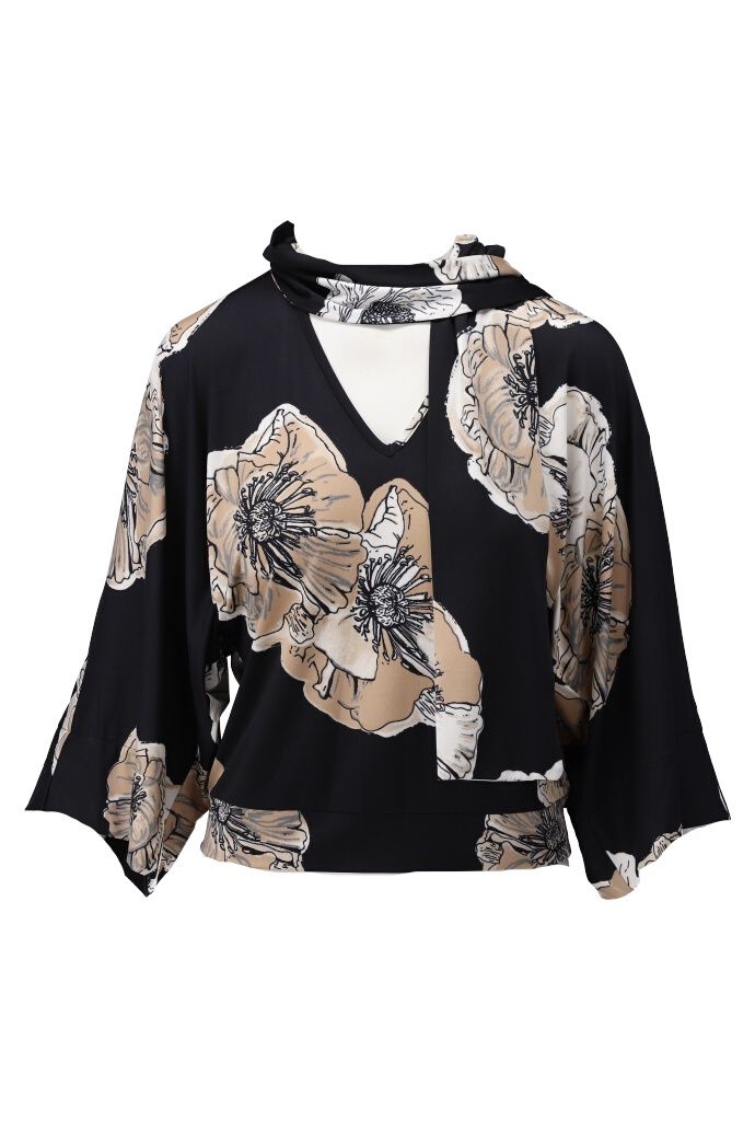 A106 V Hals Top met Design P908