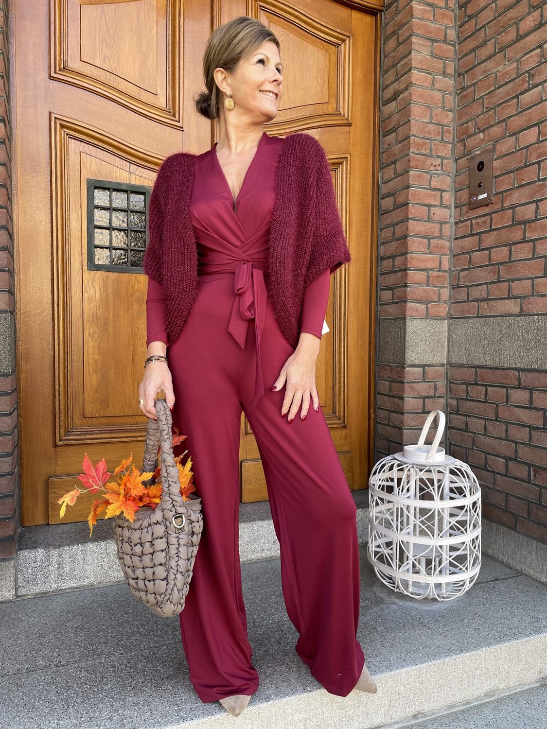 Travel Jumpsuit Bordeaux